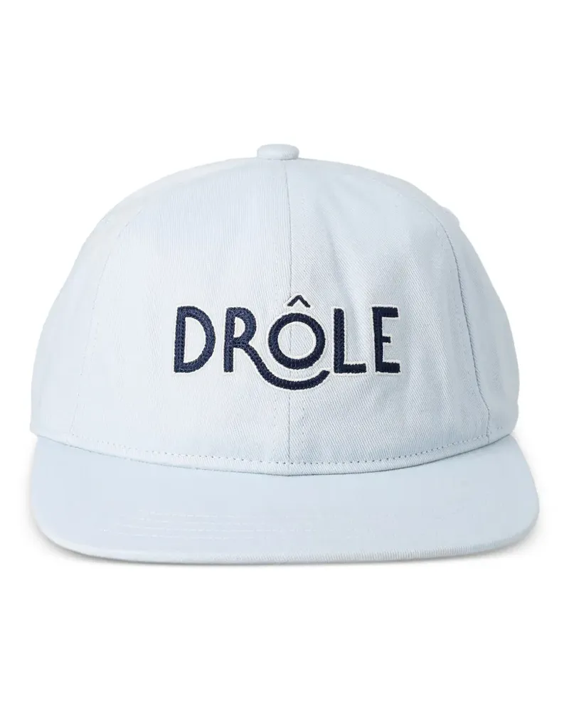Drôle de Monsieur Hut mit Logo-Stickerei - Blau Blau