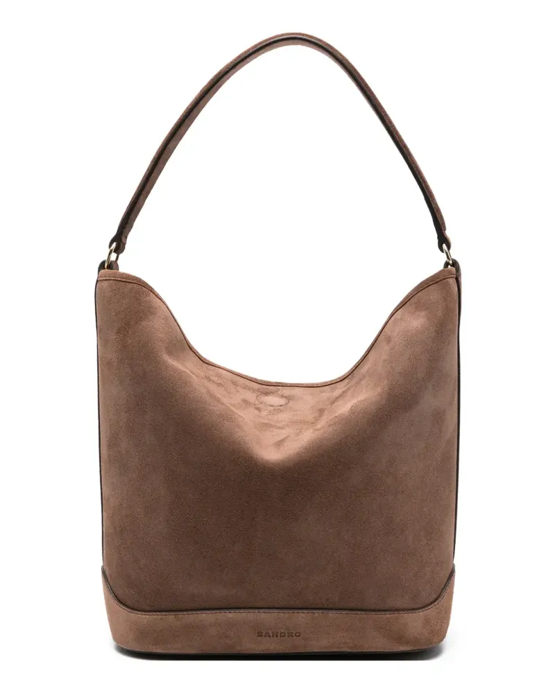Sandro City-Bag Schultertasche - Braun Braun