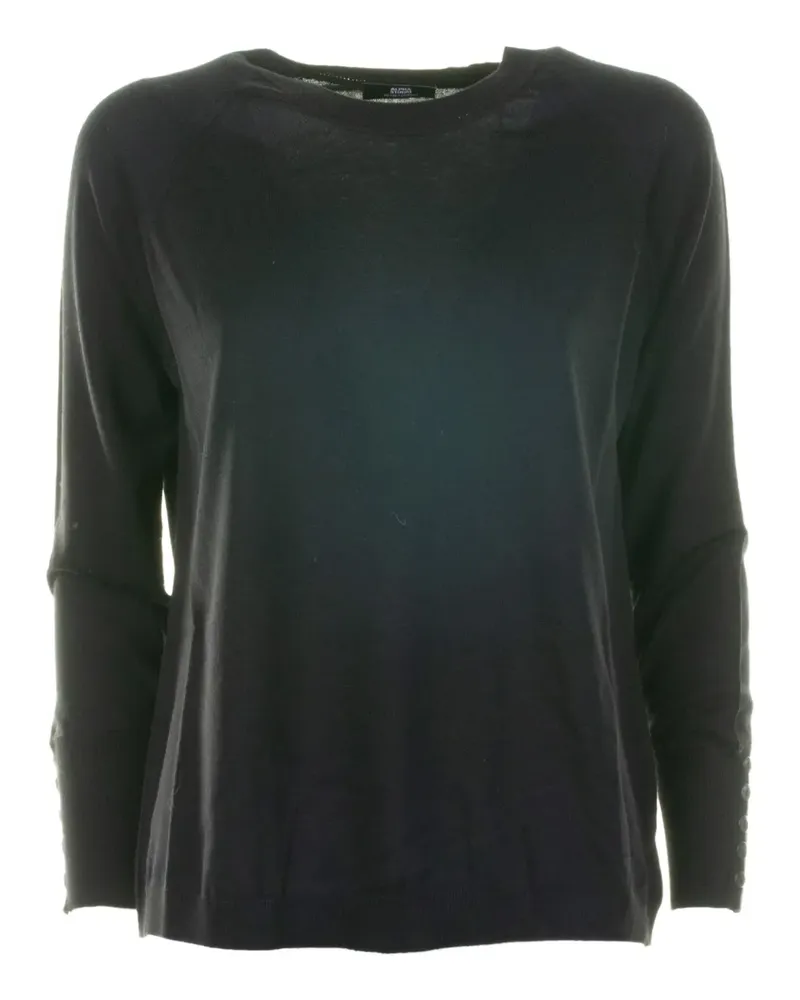 Alpha Studio Pullover mit geknöpften Bündchen - Schwarz Schwarz