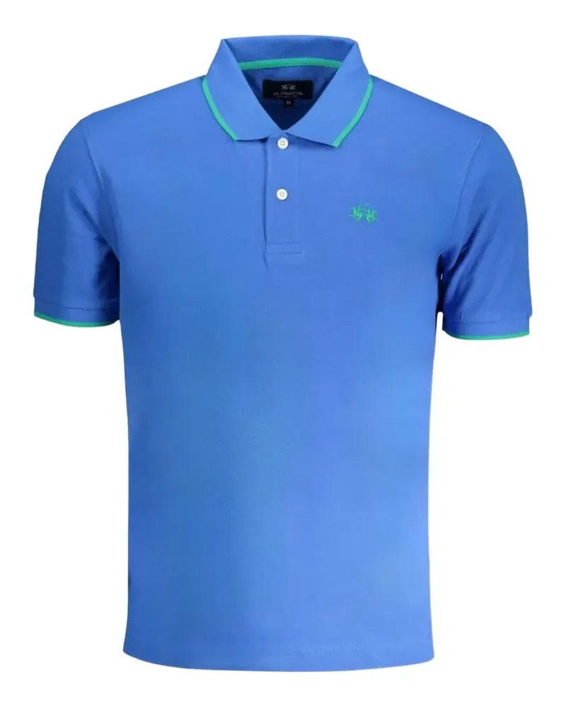 La Martina button polo shirt - Blau Blau