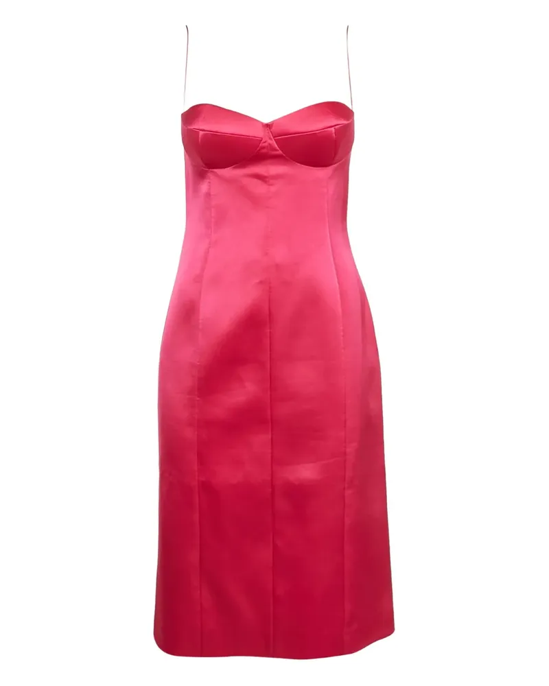 Magda Butrym Midikleid aus Satin - Rosa Rosa
