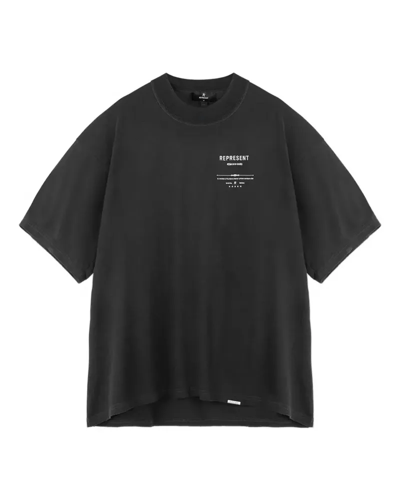 REPRESENT T-Shirt mit grafischem Print - Schwarz Schwarz
