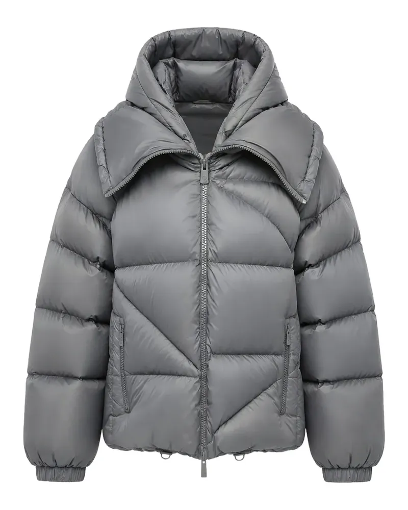 Bacon Double B hooded puffer jacket - Grau Grau