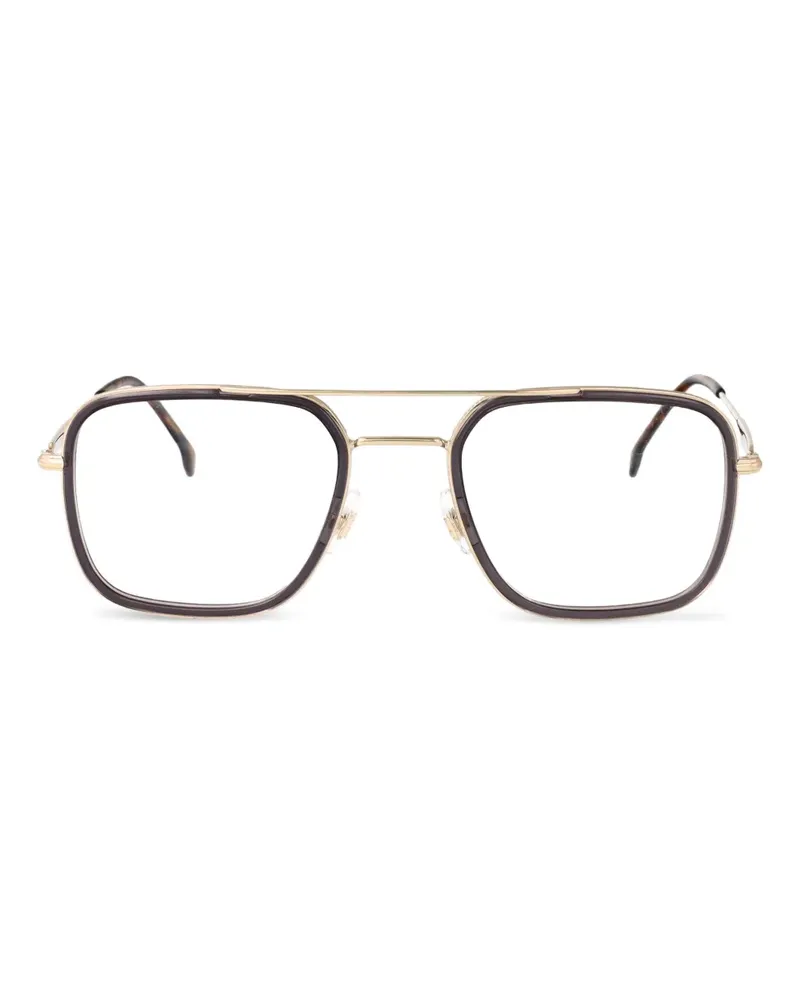 Carrera Brille mit eckigem Gestell - Gold Gold