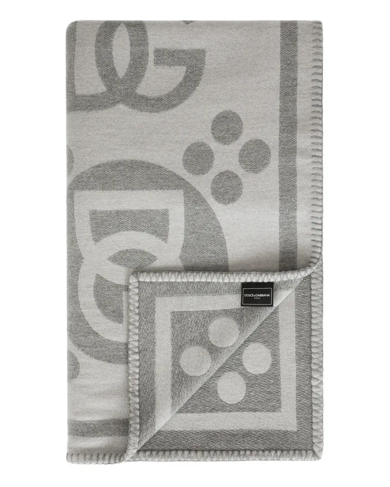 Dolce & Gabbana jacquard blanket - Grau Grau