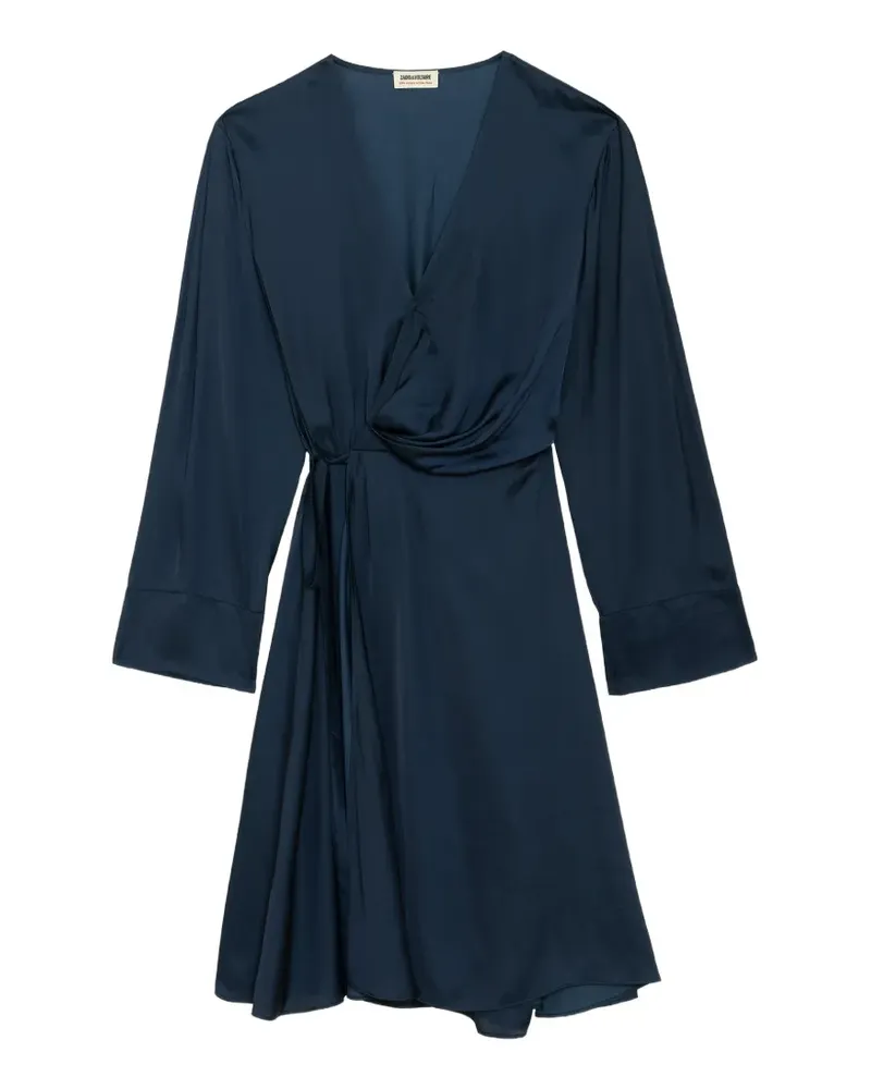 Zadig & Voltaire Kleid aus Satin Remoir - Blau Blau