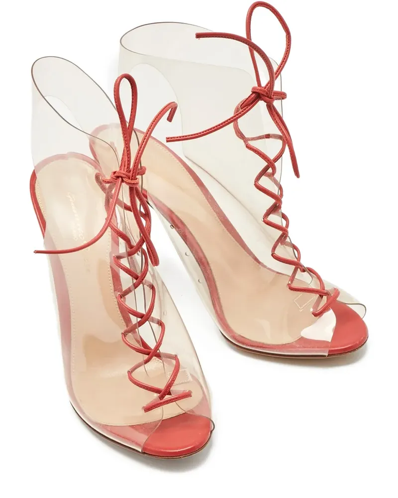 Gianvito Rossi Helmut Schnürstiefel - Rot Rot