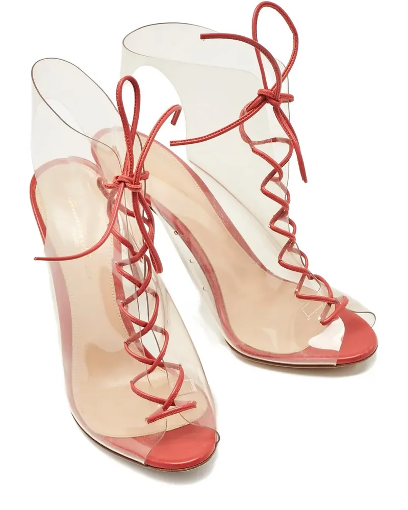 Gianvito Rossi Helmut lace-up boots - Rot Rot