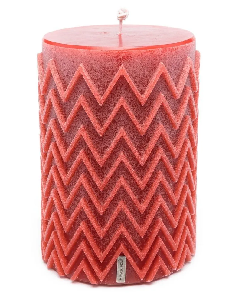 Missoni Home Kerze mit Zickzackmuster - Rot Rot