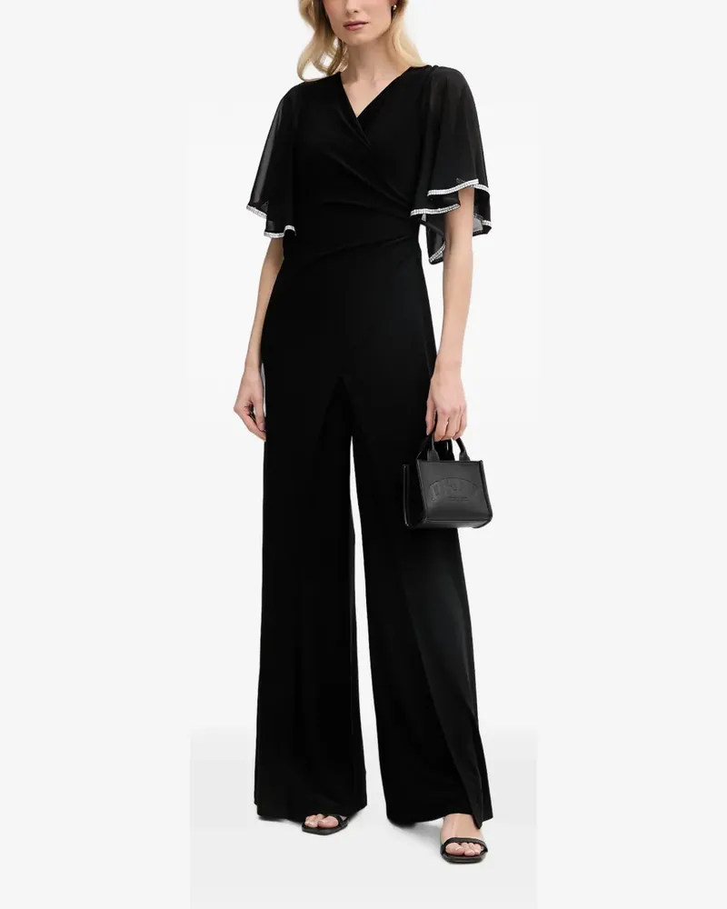 Joseph Ribkoff embellished wrap-front jumpsuit - Schwarz Schwarz