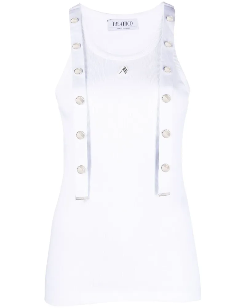 ATTICO Top mit Riemen - Weiß Weiß