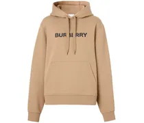 Hoodie mit Logo-Print - Nude