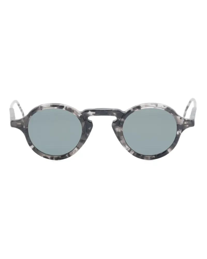 Thom Browne Sonnenbrille mit rundem Gestell - Grau Grau