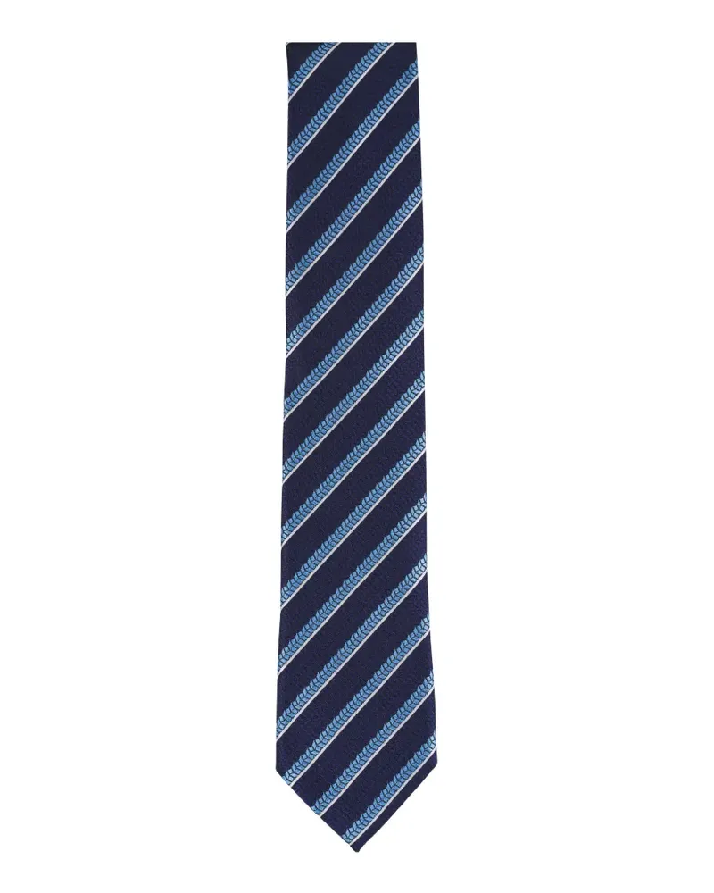 Ermenegildo Zegna striped tie - Blau Blau