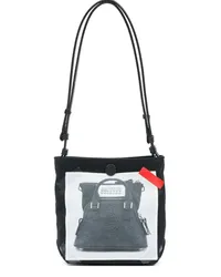 Maison Margiela Trompe l'oeil 5AC Baby Kuriertasche Schwarz