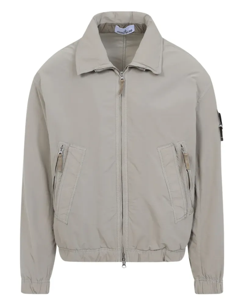 Stone Island Bomberjacke mit Reißverschluss - Nude Nude