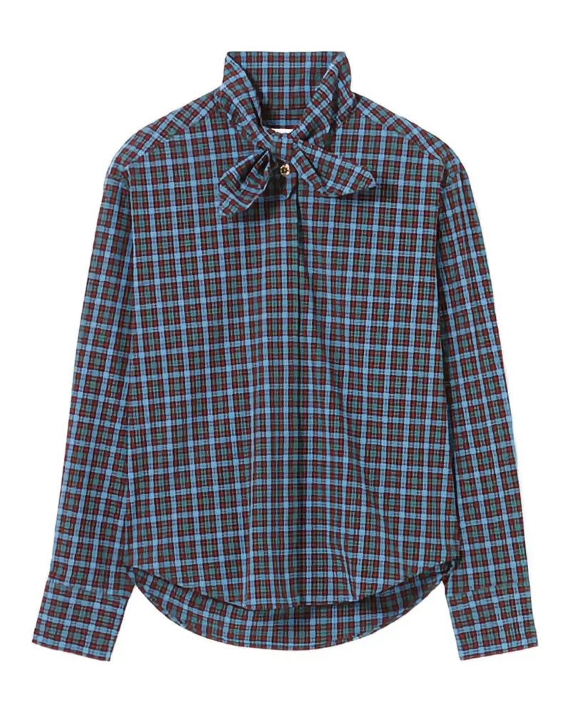 Claudie Pierlot Kariertes Hemd - Blau Blau