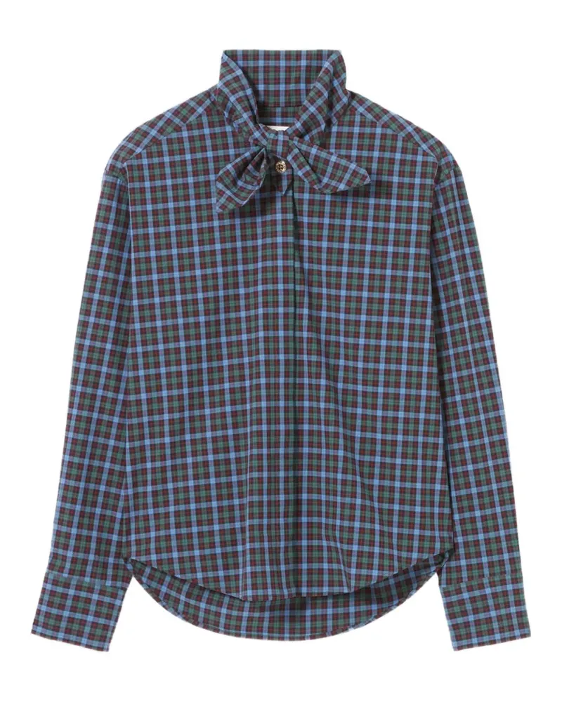 Claudie Pierlot Kariertes Hemd - Blau Blau