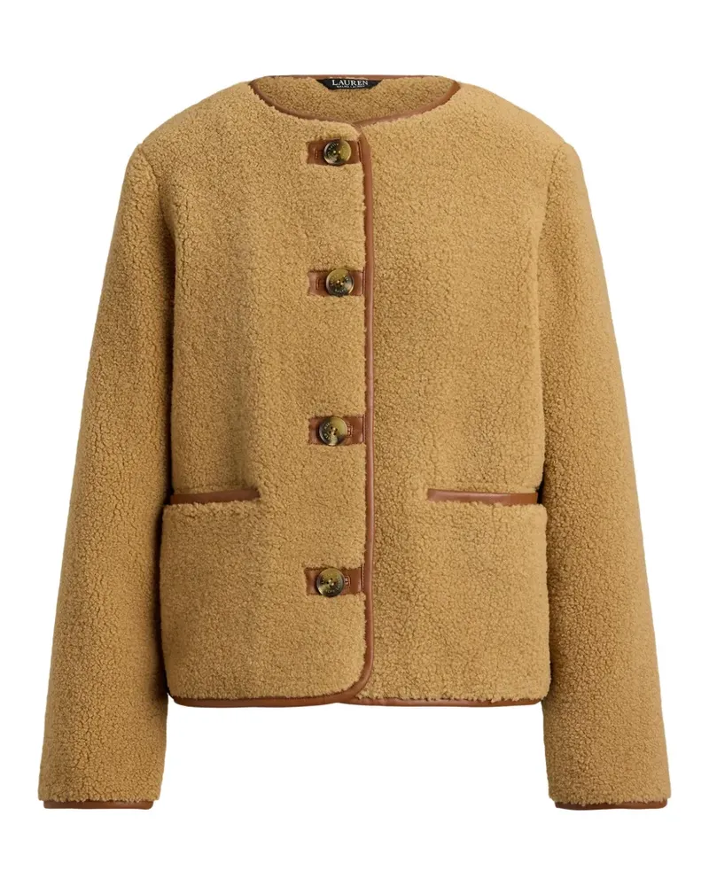 Ralph Lauren teddy-texture jacket - Braun Braun
