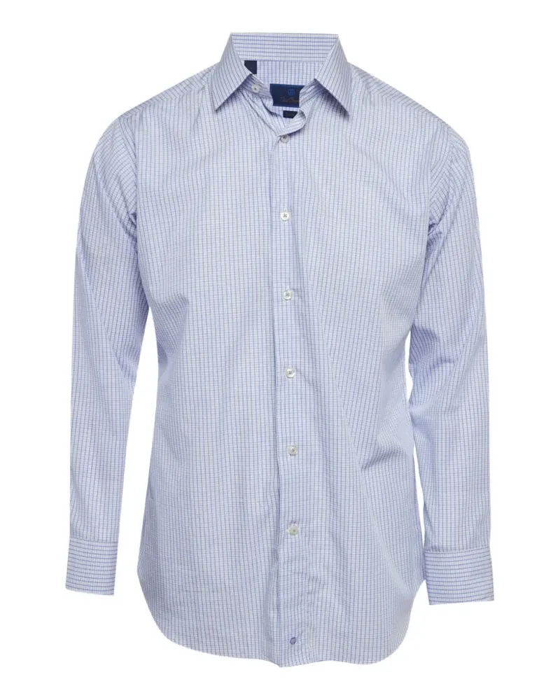 BAPE plaid poplin shirt - Blau Blau