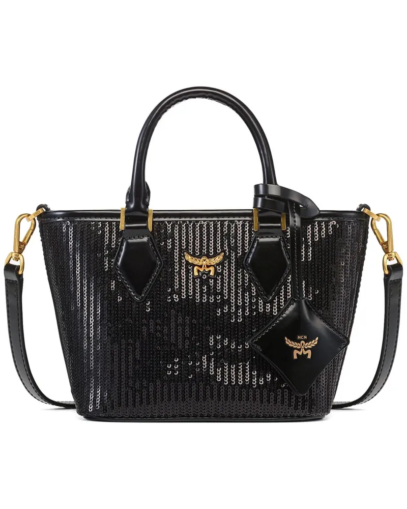 MCM Mini Aren Tote Bag - Schwarz Schwarz