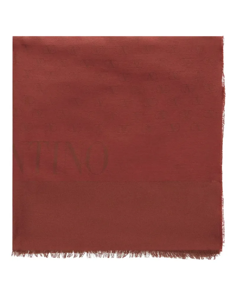 Valentino Garavani Stola mit Logo - Rot Rot