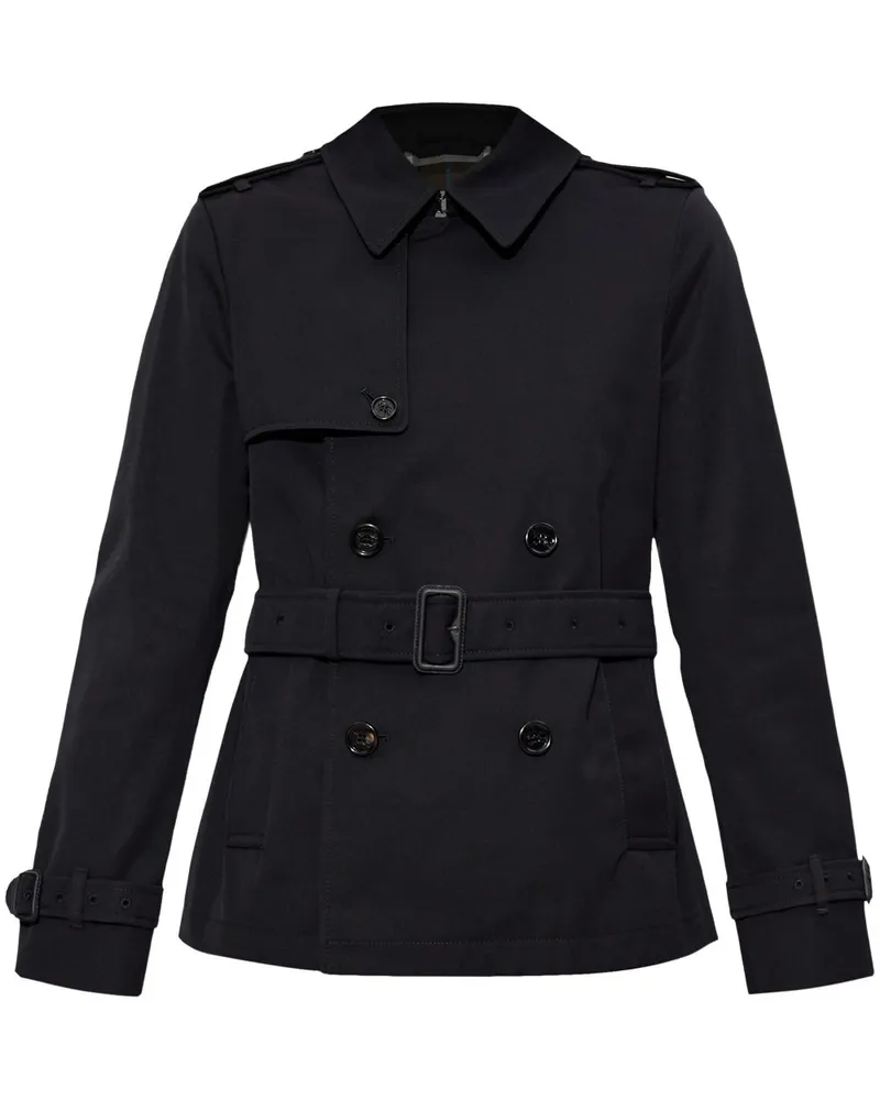 Burberry Doppelreihiger Trenchcoat - Schwarz Schwarz