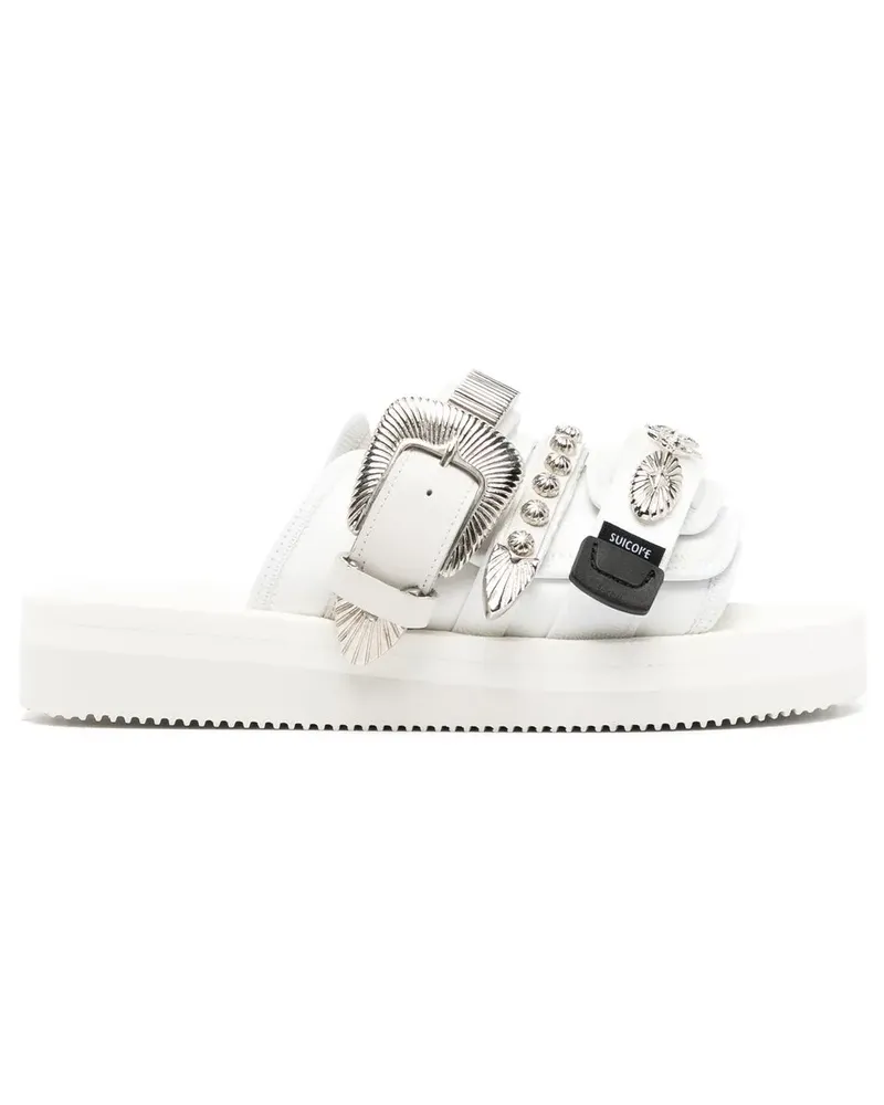 SUICOKE MOTO by TOGA Sandalen mit Verzierung - Weiß Weiß