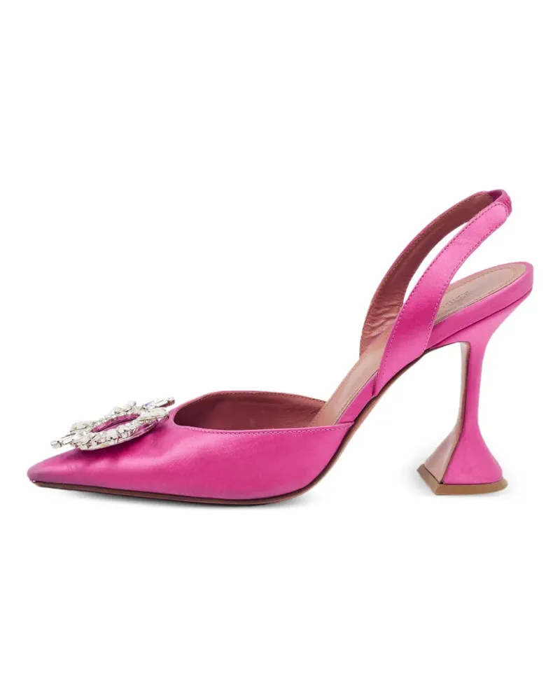 Amina Muaddi Begum Pumps mit martinischem Absatz - Rosa Rosa