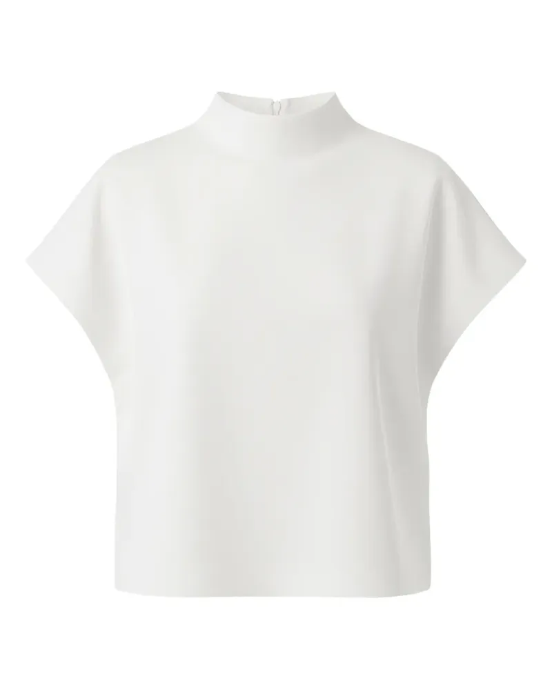 Studiorundholz Bluse mit Stehkragen - Weiß Weiß