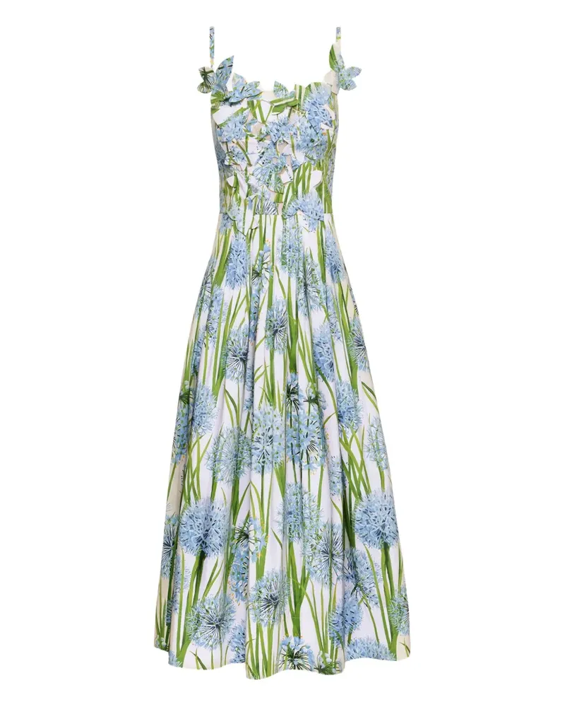 Oscar de la Renta Allium Kleid mit Stickerei - Nude Nude