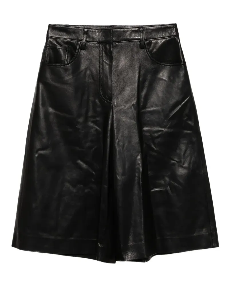 JUUN.J Shorts aus Leder - Schwarz Schwarz