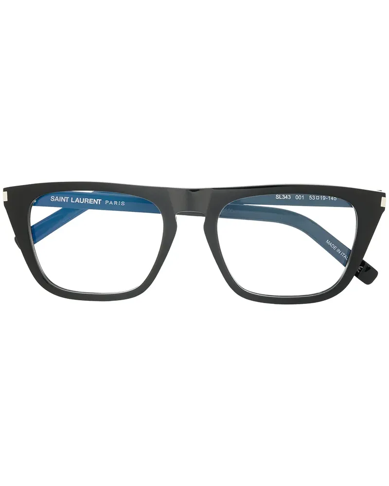 Saint Laurent Brille mit rundem Gestell - Schwarz Schwarz
