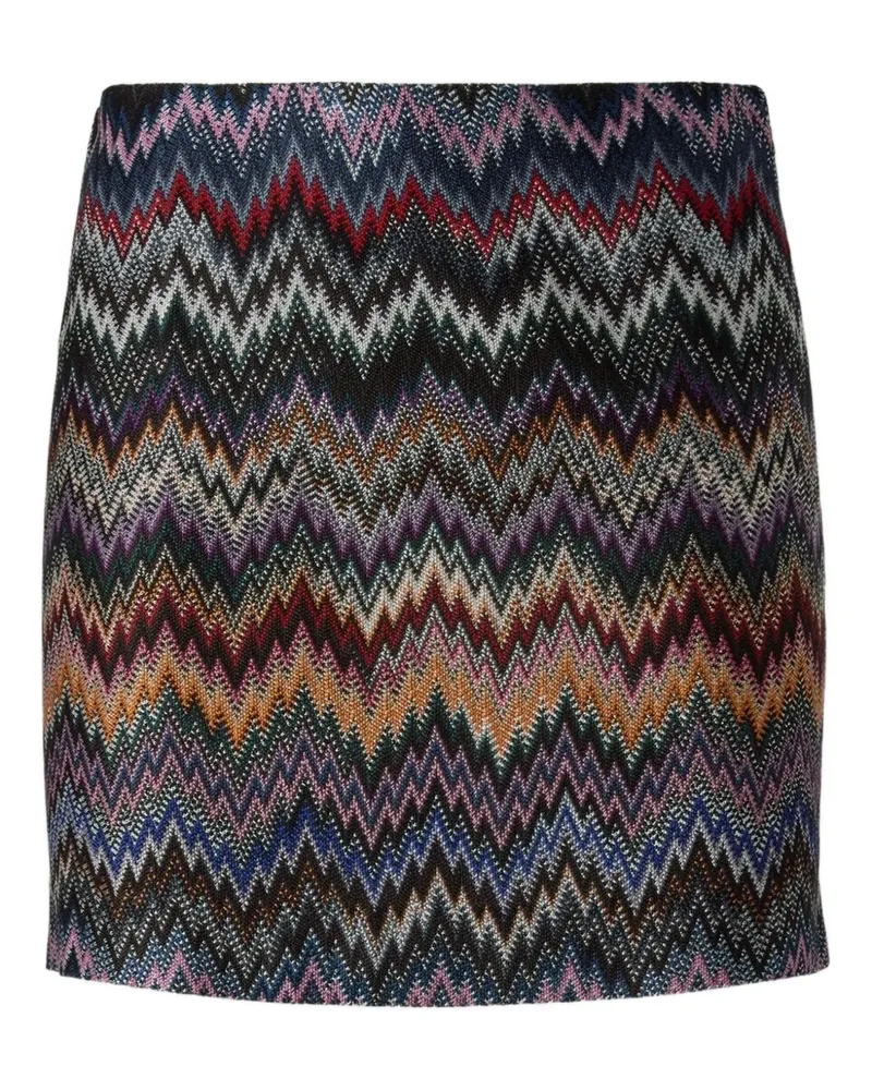 Missoni Rock mit Zickzackmuster - Schwarz Schwarz