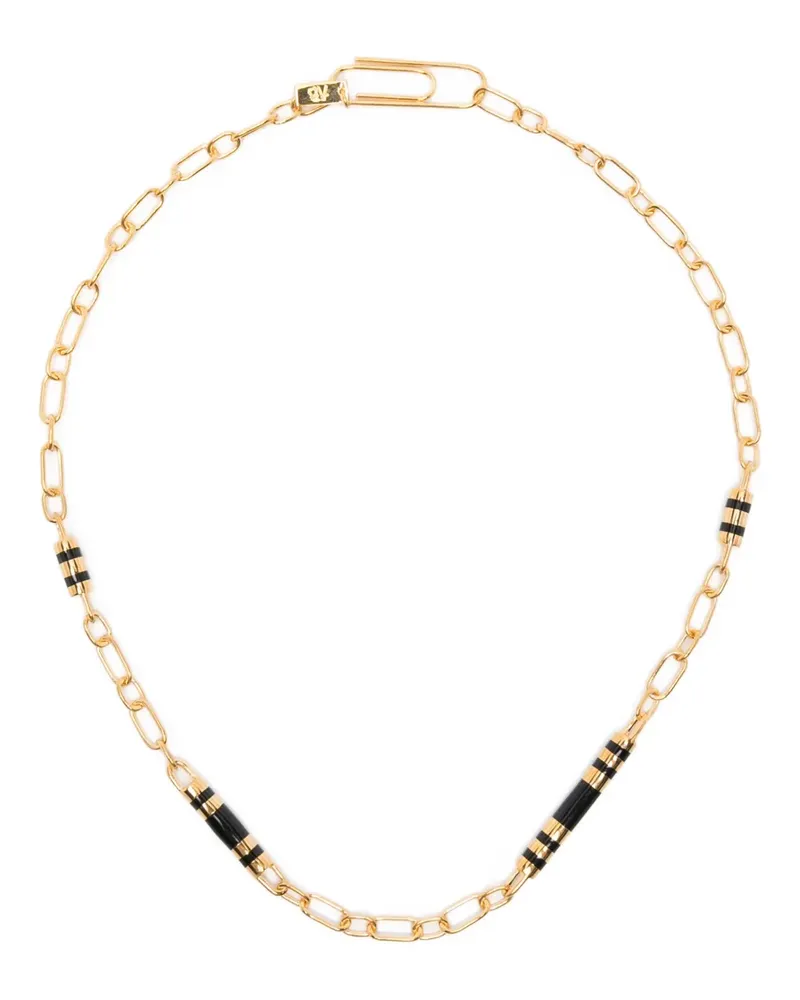Aurélie Bidermann Positano paperclip necklace - Gold Gold