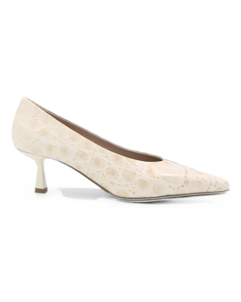 NOTABENE Pumps mit Kroko-Effekt - Nude Nude