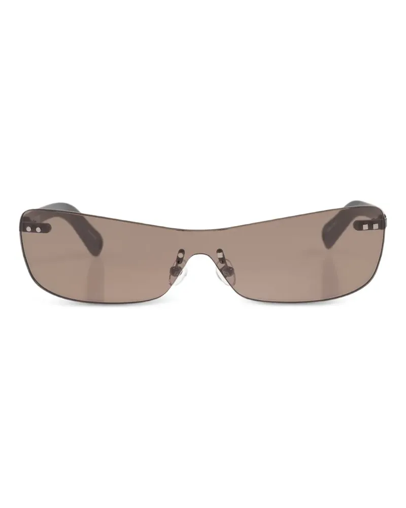 Jacquemus x Linda Farrow Sonnenbrille mit eckigem Gestell - Schwarz Schwarz