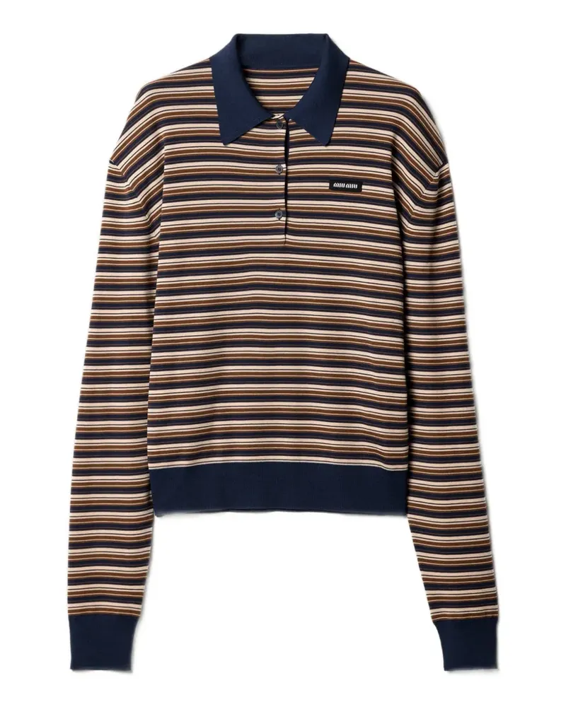 Miu Miu Wool polo shirt - Braun Braun