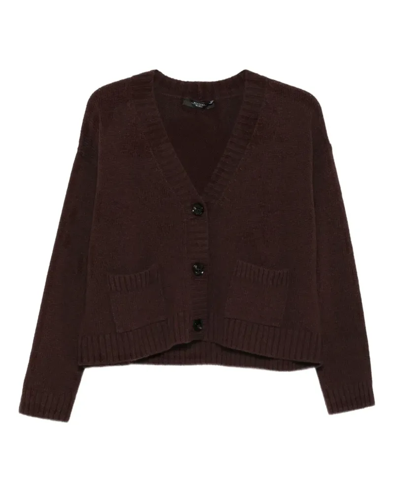 Max Mara Cardigan mit Taschendetail - Braun Braun