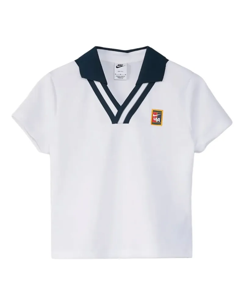 Nike x Yoon Court X Poloshirt mit V-Ausschnitt - Weiß Weiß
