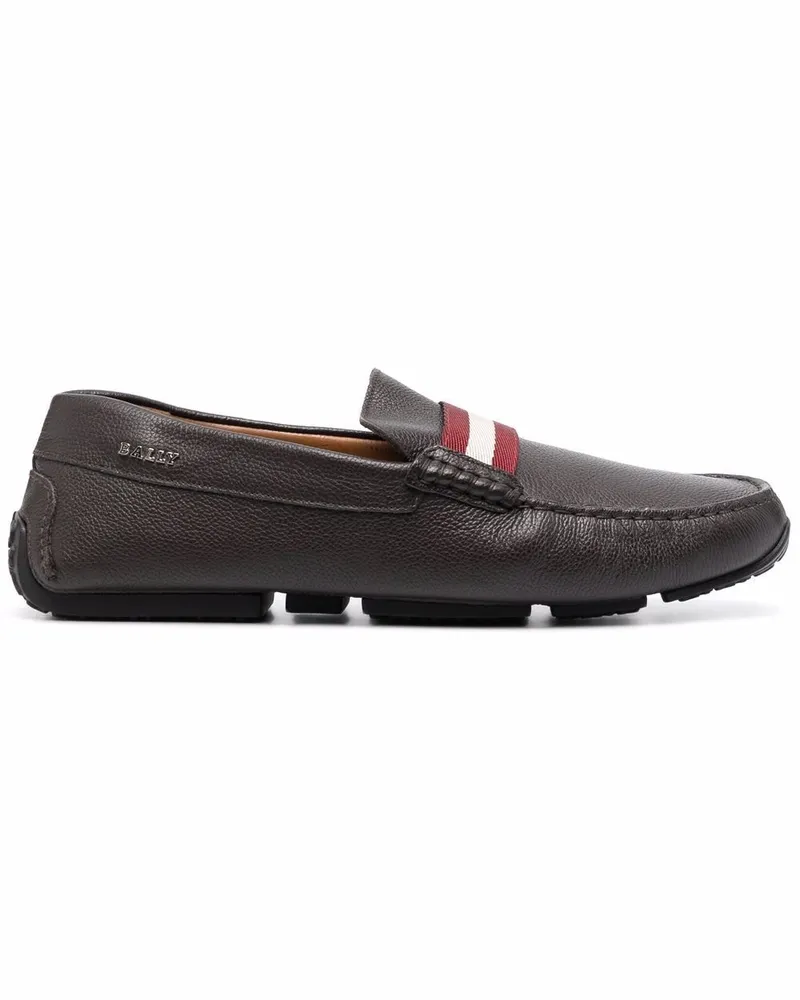 Bally Loafer mit Streifendetail Braun