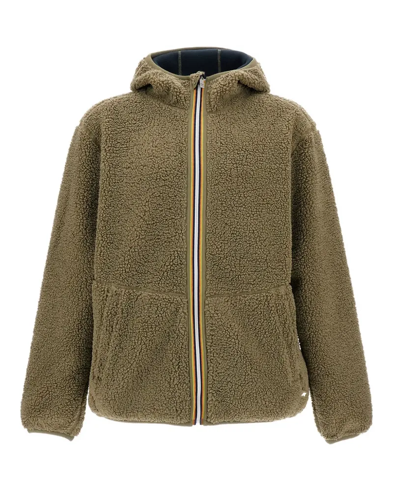 K-Way Wendbare Jack Kapuzenjacke - Grün Grün