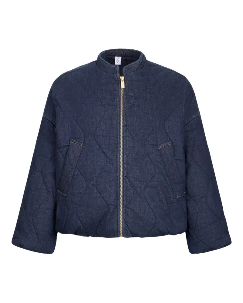Liu Jo Quilted denim bomber jacket - Blau Blau