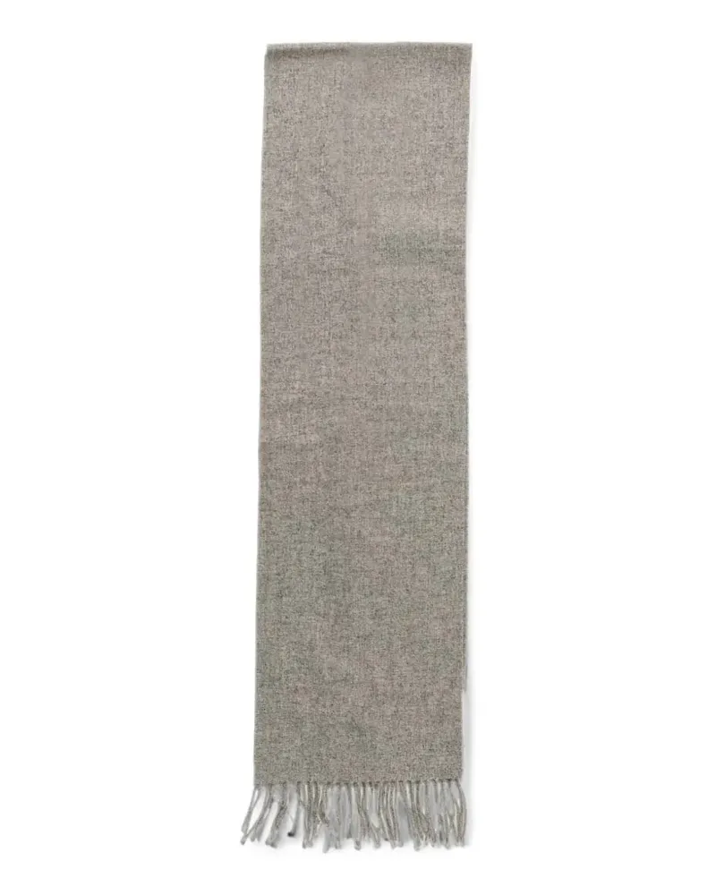 Barbour fringed-edge scarf - Grau Grau