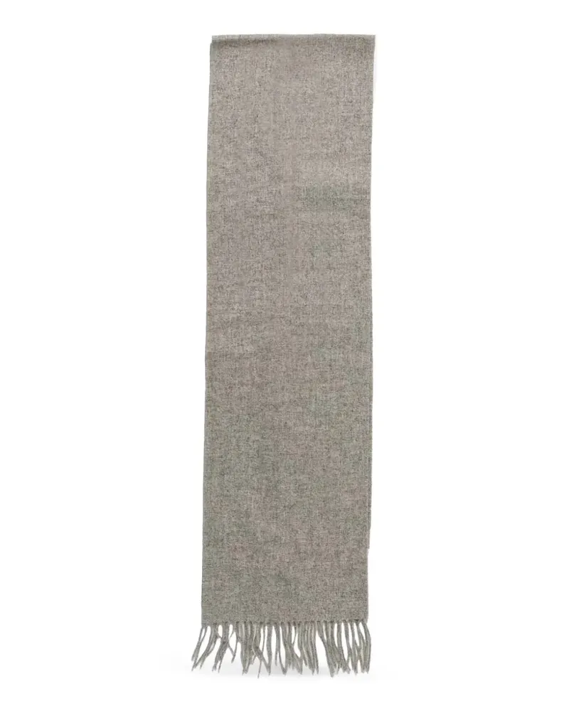 Barbour fringed-edge scarf - Grau Grau