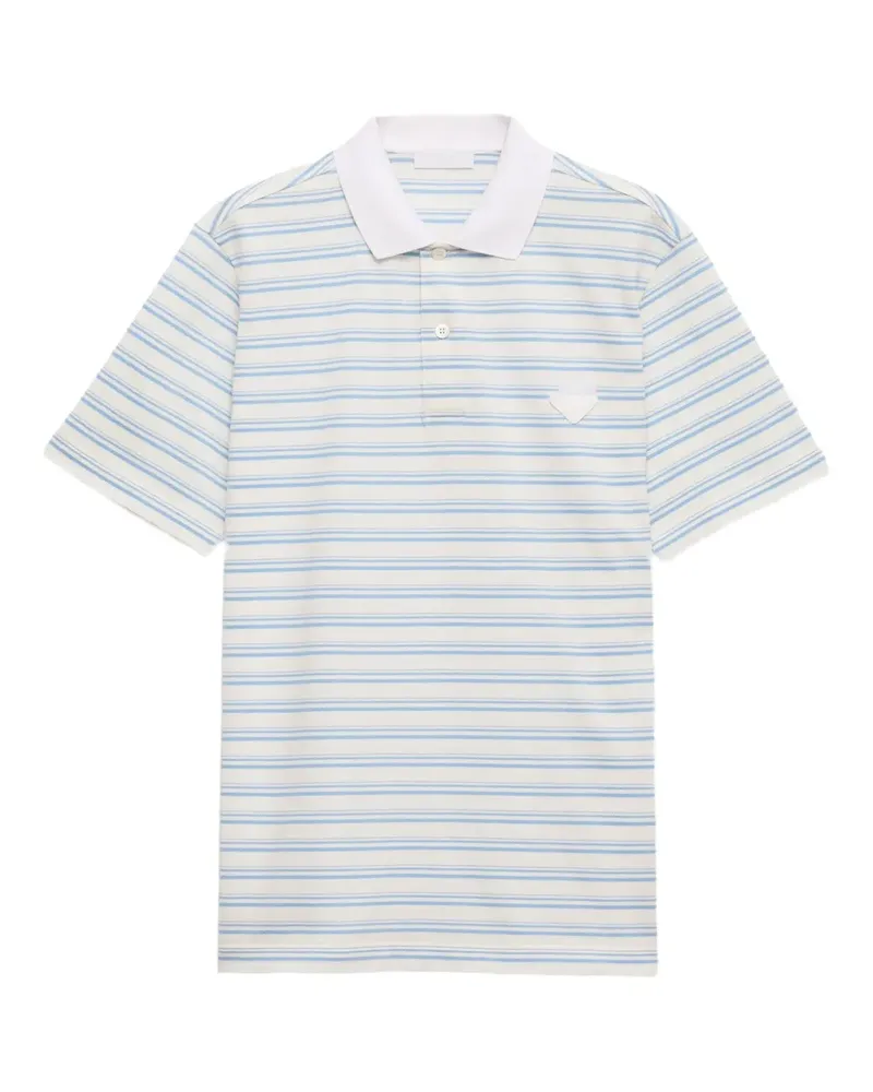 Prada Klassisches Poloshirt - Weiß Weiß