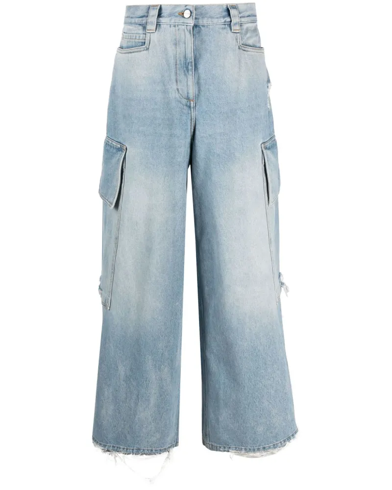 Palm Angels Jeans mit weitem Bein - Blau Blau