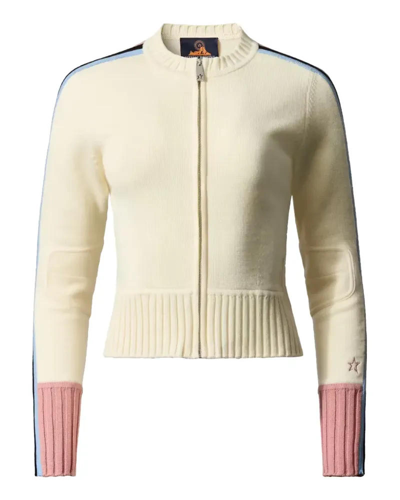 Perfect Moment Camille zip-up cardigan - Nude Nude