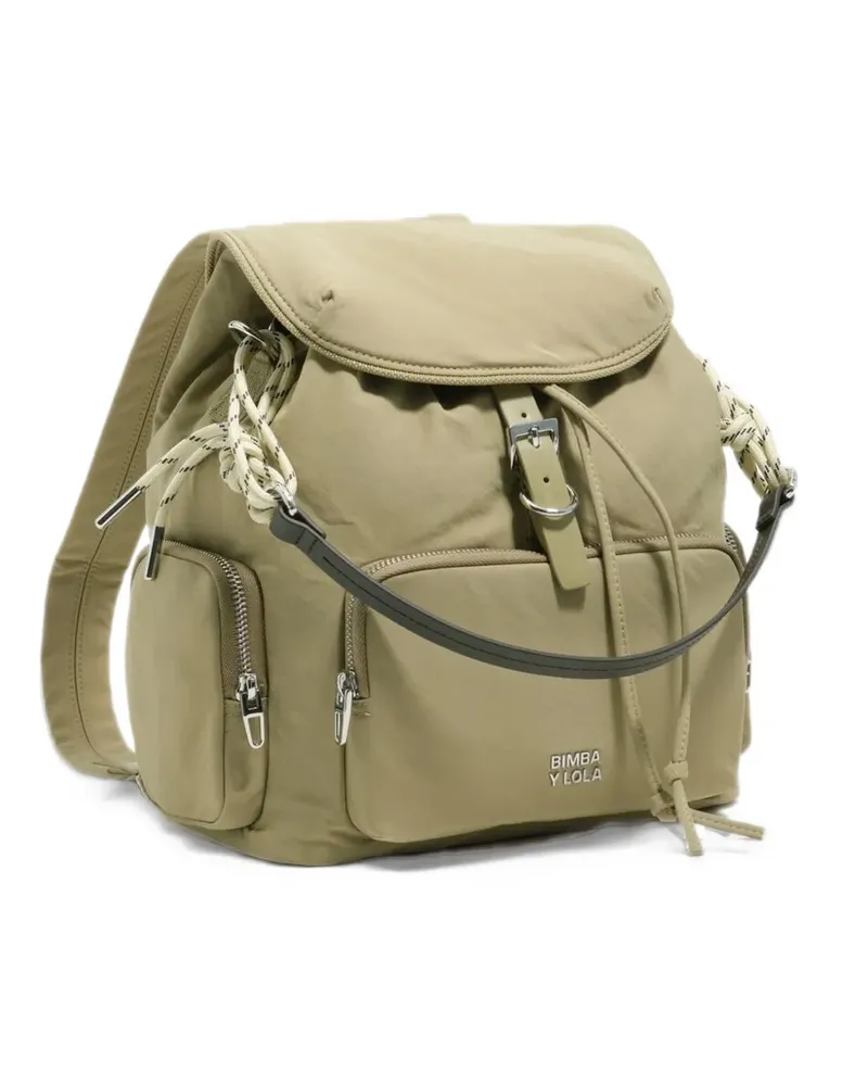 BIMBA Y LOLA Rucksack mit Tasche aus Nylon - Nude Nude