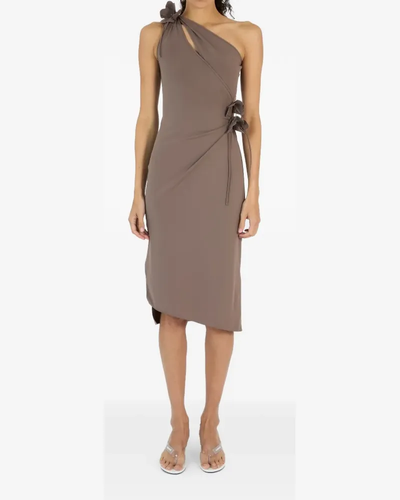 COPERNI Asymmetrisches Midikleid - Braun Braun